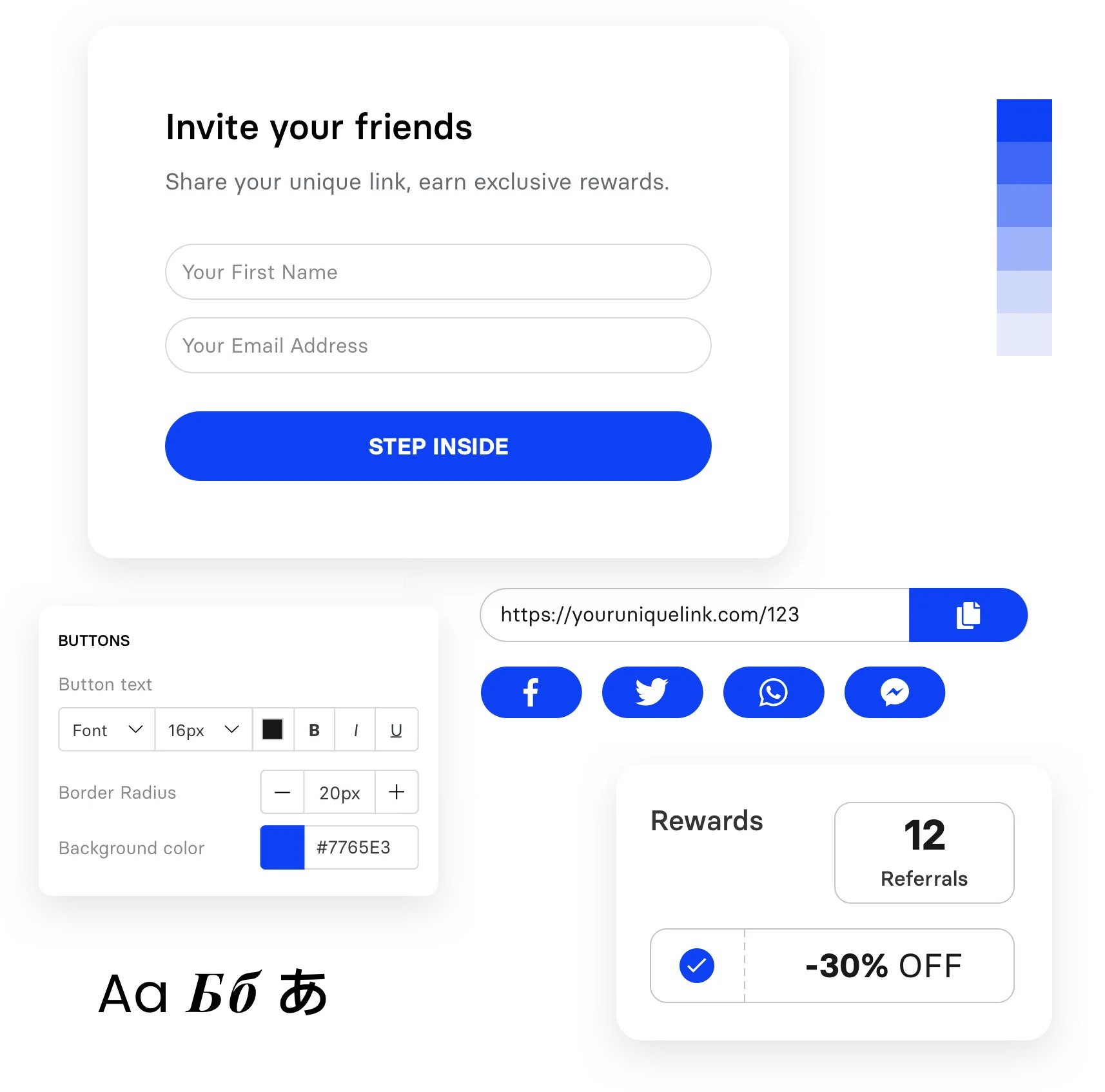 Viral Loops product UI
